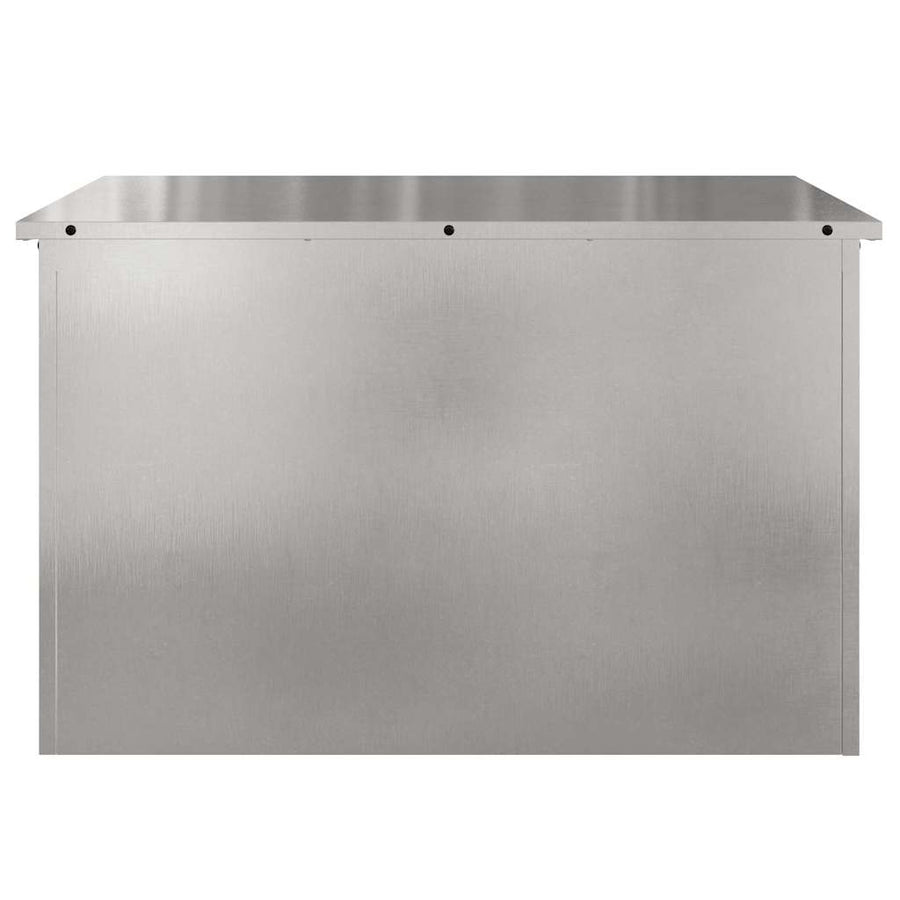 Buitenopslagdoos Zilver 80 x 50.5 x 50 cm Roestvrij staal
