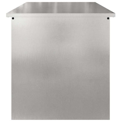 Buitenopslagdoos Zilver 80 x 50.5 x 50 cm Roestvrij staal