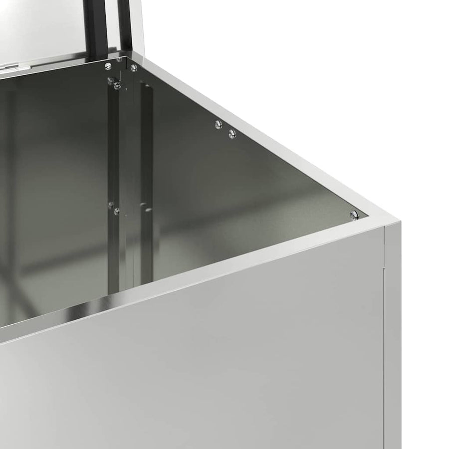 Buitenopslagdoos Zilver 80 x 50.5 x 50 cm Gegalvaniseerd staal