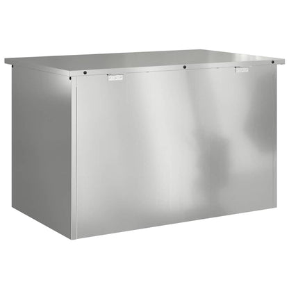 Buitenopslagdoos Zilver 80 x 50.5 x 50 cm Gegalvaniseerd staal