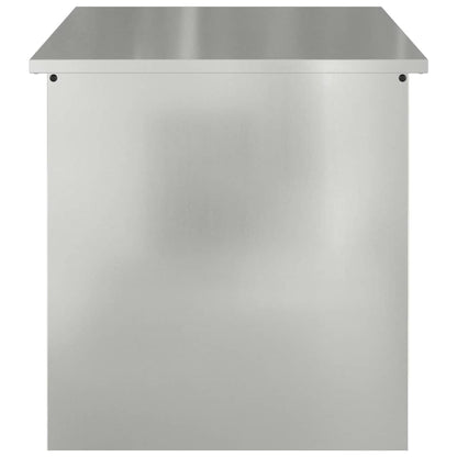 Buitenopslagdoos Zilver 80 x 50.5 x 50 cm Gegalvaniseerd staal