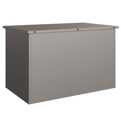 Buitenopslagdoos met opslag Bruin 80 x 50.5 x 50 cm Cortenstaal