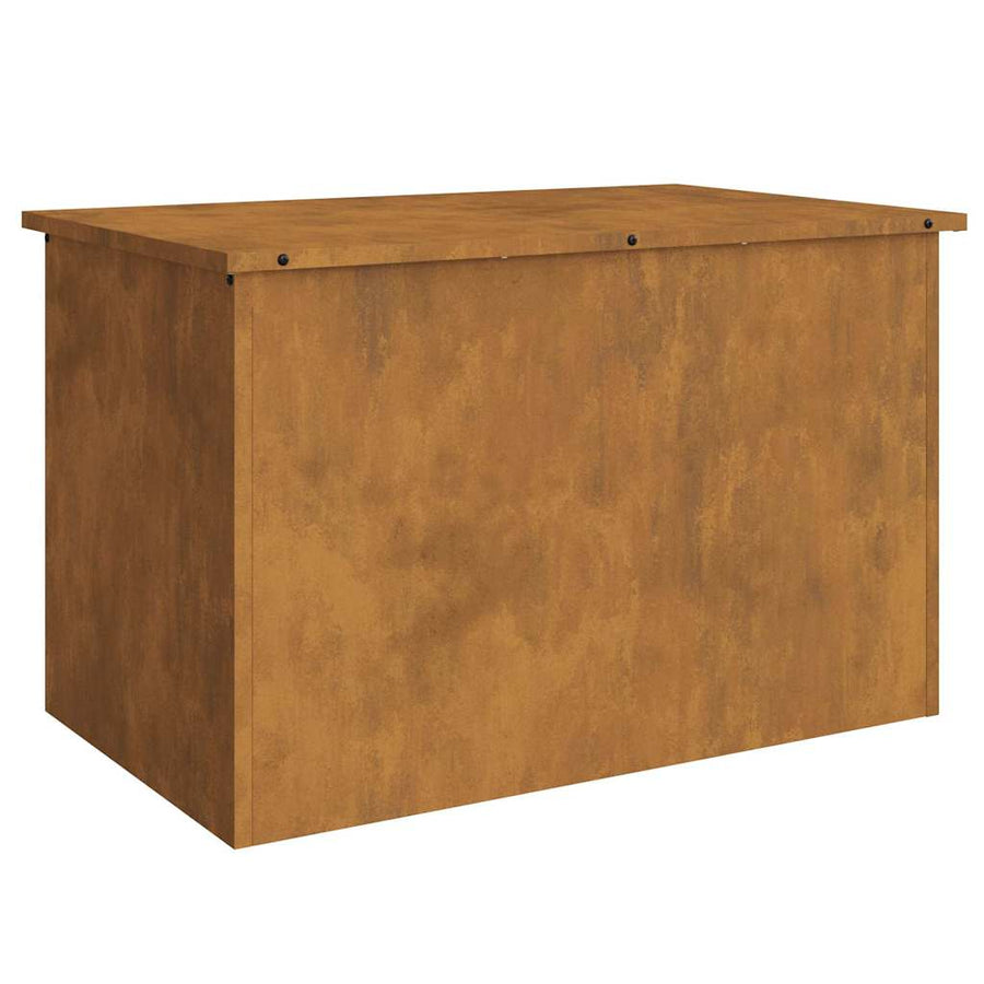 Buitenopslagdoos met opslag Bruin 80 x 50.5 x 50 cm Cortenstaal