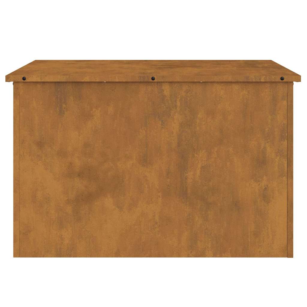 Buitenopslagdoos met opslag Bruin 80 x 50.5 x 50 cm Cortenstaal