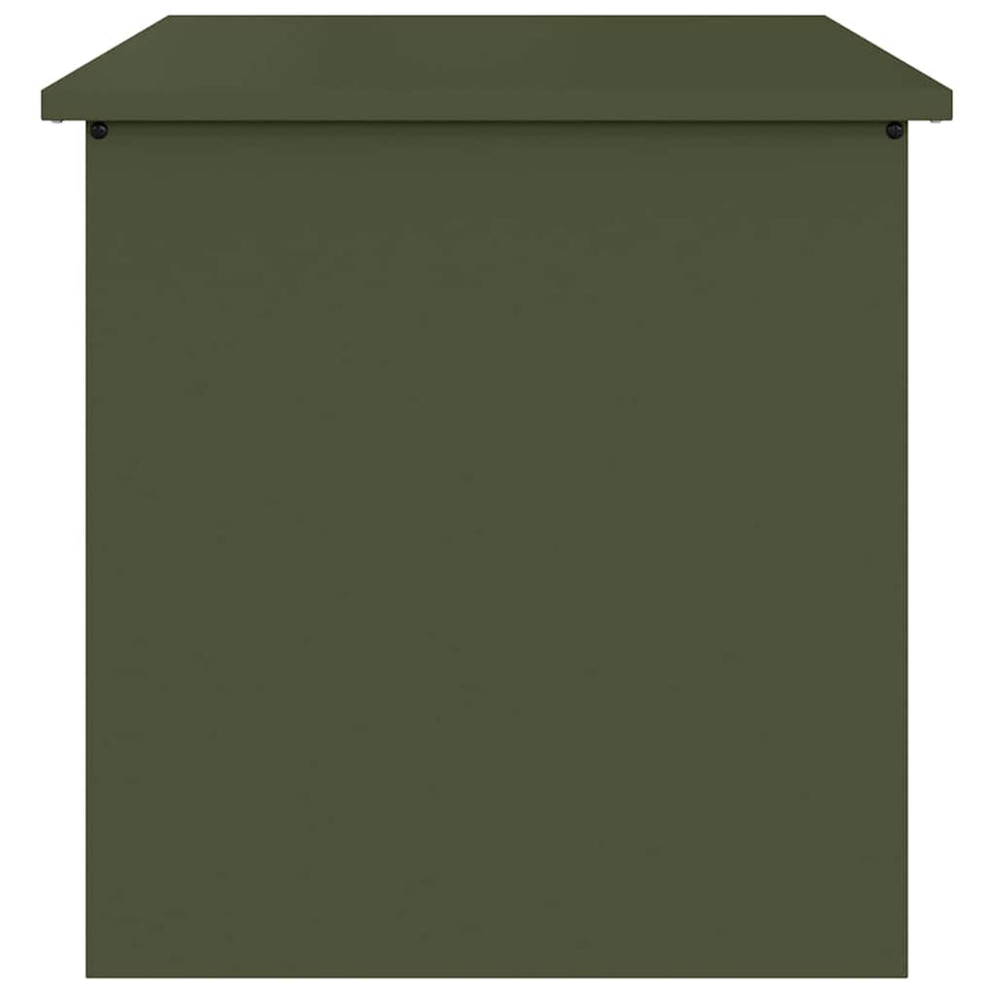 Buitenopslagdoos Olijf Groen Staal 55 x 50,5 x 50 cm