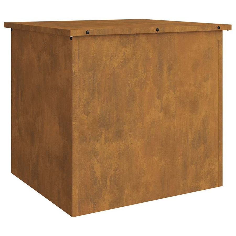 Buitenopslagdoos met opslag Bruin 55 x 50.5 x 50 cm Cortenstaal