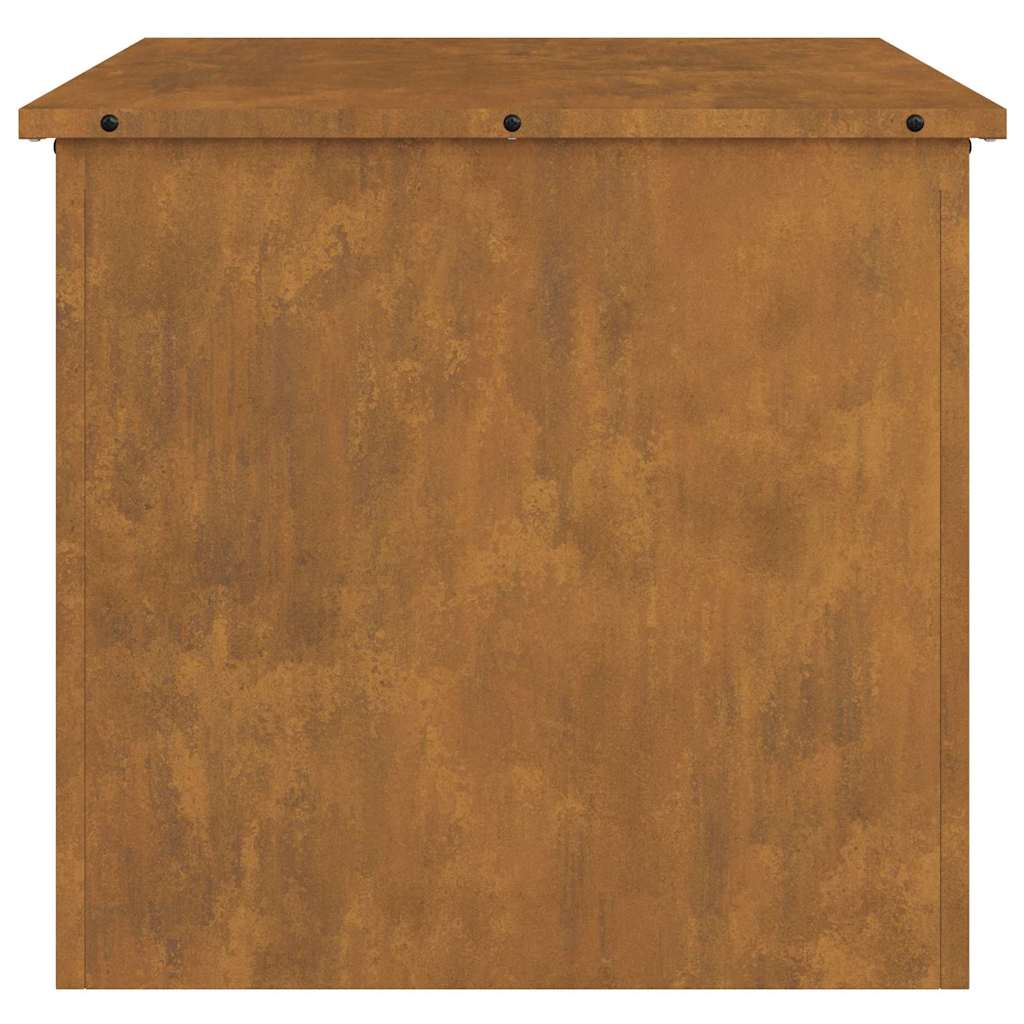 Buitenopslagdoos met opslag Bruin 55 x 50.5 x 50 cm Cortenstaal