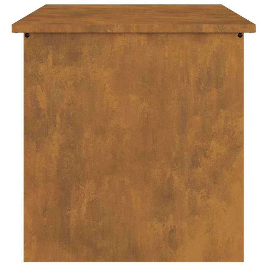 Buitenopslagdoos met opslag Bruin 55 x 50.5 x 50 cm Cortenstaal
