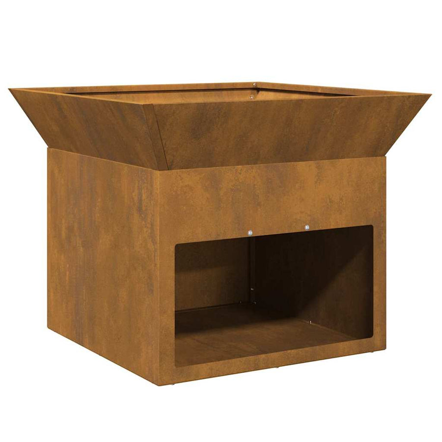 Vuurkorf Roestig 50 x 50 x 40 cm Cortenstaal