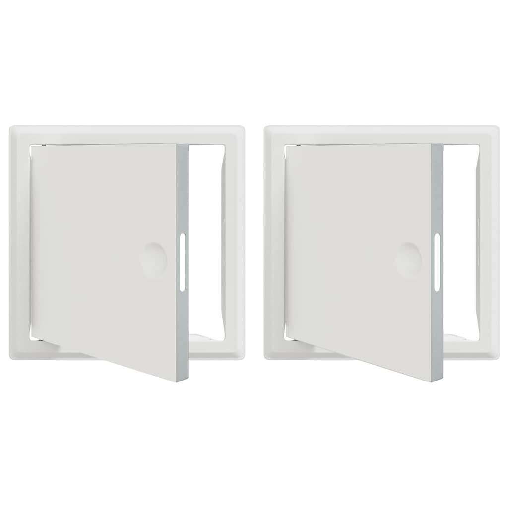 Toegangs paneel 2 pcs Wit 20 x 20 cm staal