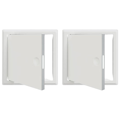 Toegangs paneel 2 pcs Wit 20 x 20 cm staal