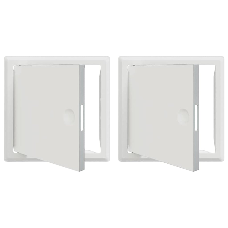 Toegangs paneel 2 pcs Wit 20 x 20 cm staal
