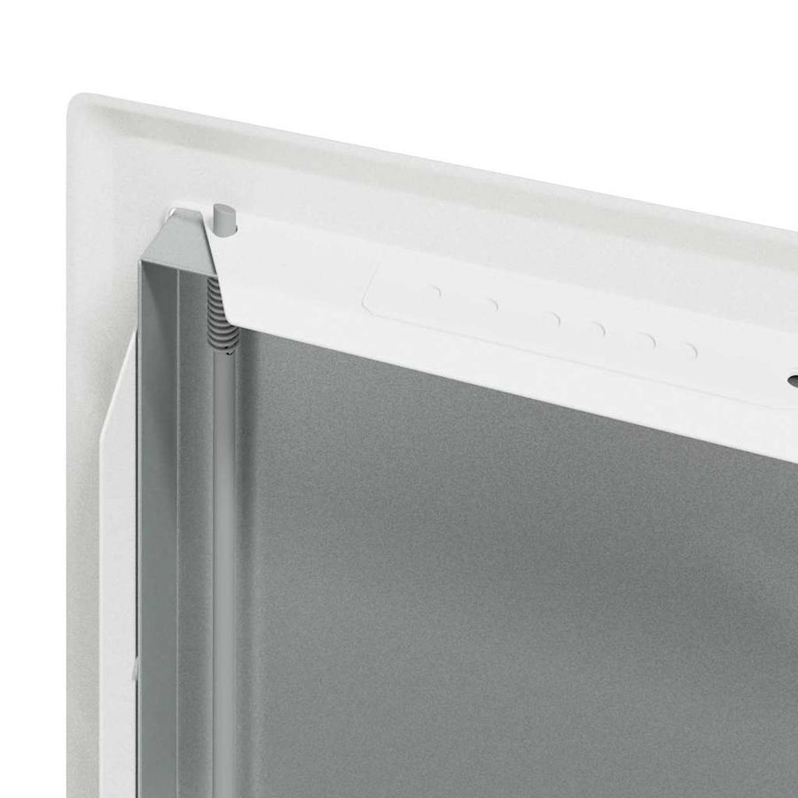 Toegangs paneel Wit 50 x 50 cm staal
