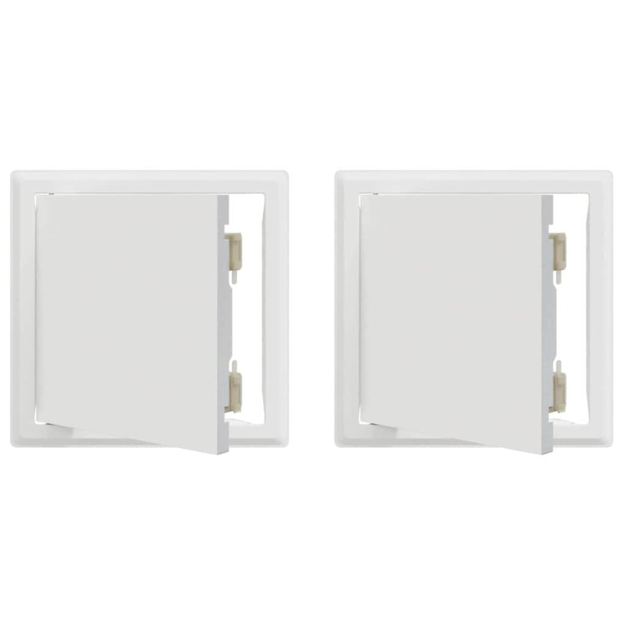 Toegangs paneel 2 pcs Wit 20 x 20 cm Staal