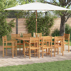 Tuinstapelstoelen 8 stuks bruin massief teakhout 56x55x90 cm
