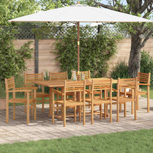 Tuinstapelstoelen 8 pcs Bruin 55.5 x 55.5 x 90 cm