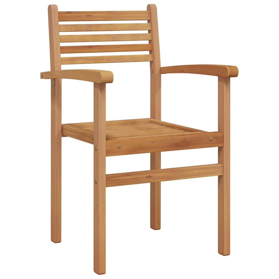 Tuinstapelstoelen 8 pcs Bruin 55.5 x 55.5 x 90 cm