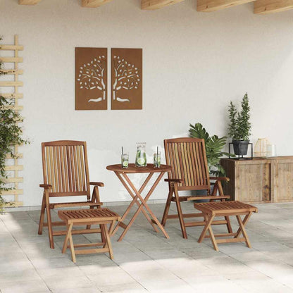 3-delige tuin lounge set van massief teakhout