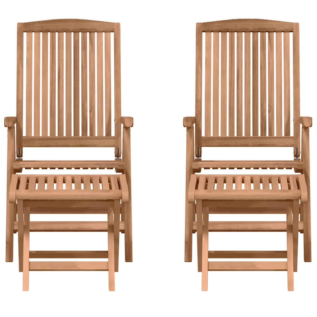 3-delige tuin lounge set van massief teakhout