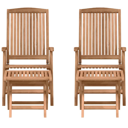 3-delige tuin lounge set van massief teakhout