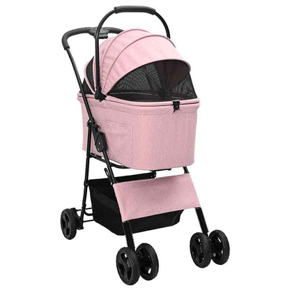 Opvouwbare Huisdierenwagen Roze 81 x 47 x 99 cm Oxford stof