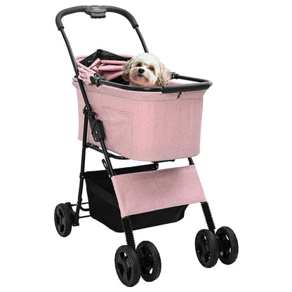 Opvouwbare Huisdierenwagen Roze 81 x 47 x 99 cm Oxford stof
