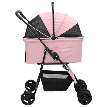 Opvouwbare Huisdierenwagen Roze 81 x 47 x 99 cm Oxford stof