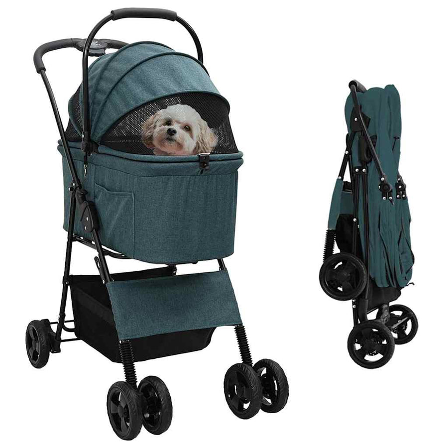 Opvouwbare Huisdierenwagen Groen 81 x 47 x 99 cm Oxford stof