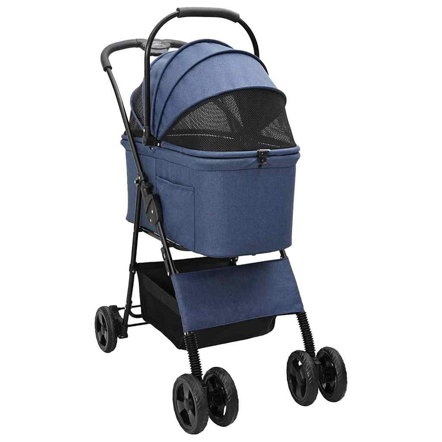 Opvouwbare Huisdierenwagen Blauw 81 x 47 x 99 cm Oxford stof