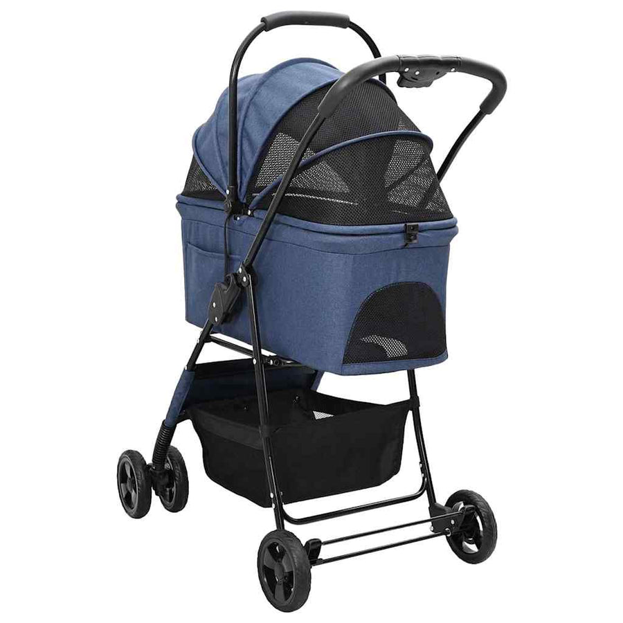 Opvouwbare Huisdierenwagen Blauw 81 x 47 x 99 cm Oxford stof