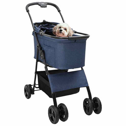 Opvouwbare Huisdierenwagen Blauw 81 x 47 x 99 cm Oxford stof