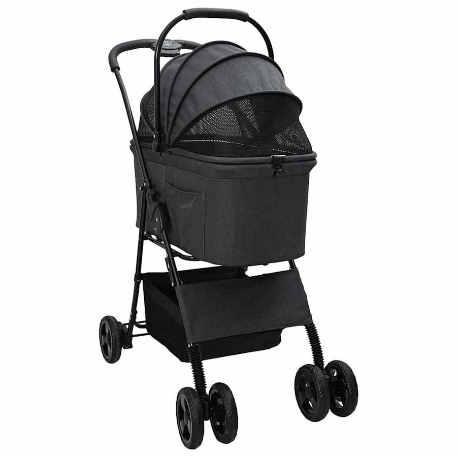 Opvouwbare Huisdierenwagen Zwart 81 x 47 x 99 cm Oxford stof