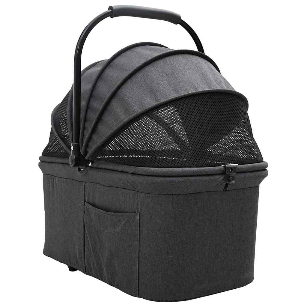 Opvouwbare Huisdierenwagen Zwart 81 x 47 x 99 cm Oxford stof