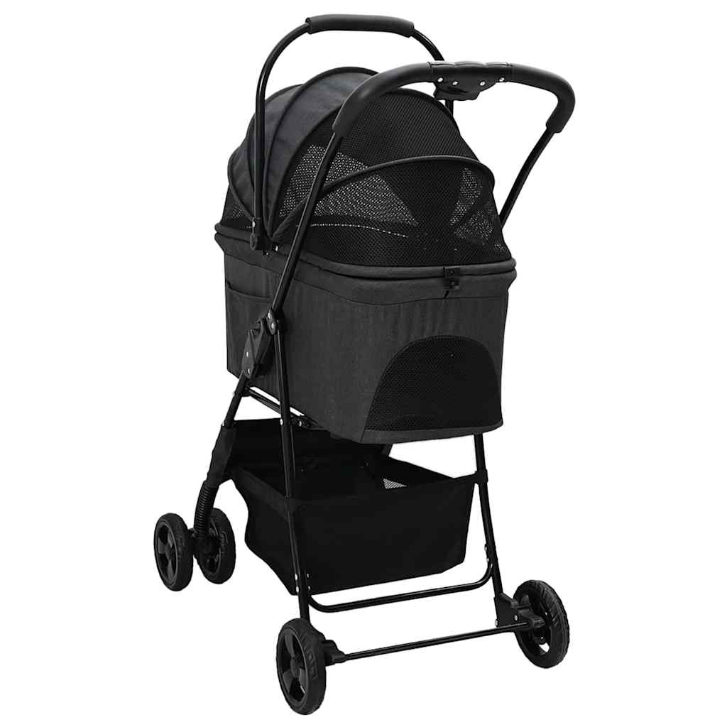 Opvouwbare Huisdierenwagen Zwart 81 x 47 x 99 cm Oxford stof