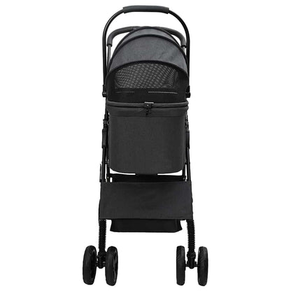 Opvouwbare Huisdierenwagen Zwart 81 x 47 x 99 cm Oxford stof