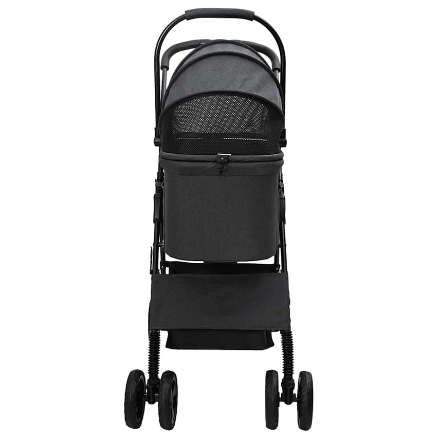 Opvouwbare Huisdierenwagen Zwart 81 x 47 x 99 cm Oxford stof