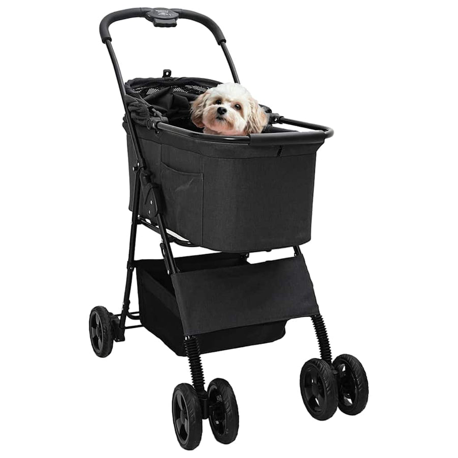 Opvouwbare Huisdierenwagen Zwart 81 x 47 x 99 cm Oxford stof