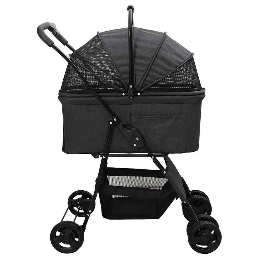 Opvouwbare Huisdierenwagen Zwart 81 x 47 x 99 cm Oxford stof