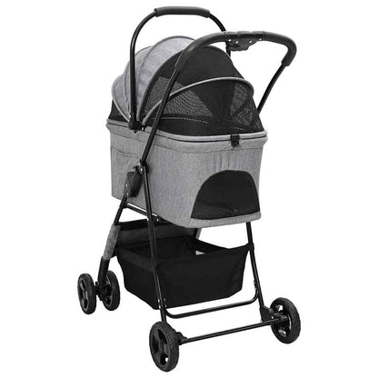 Opvouwbare Huisdierenwagen Grijs 81 x 47 x 99 cm Oxford stof