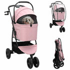 Huisdierenwagen roze 78x54x101 cm opvouwbaar