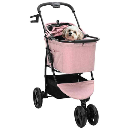 Opvouwbare Huisdierenwagen Roze 78 x 54 x 101 cm Oxford stof