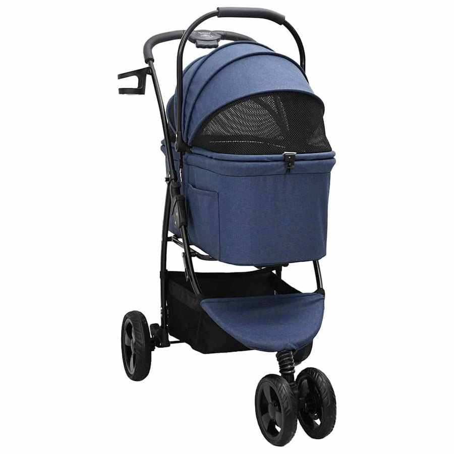Opvouwbare Huisdierenwagen Blauw 78 x 54 x 101 cm Oxford stof