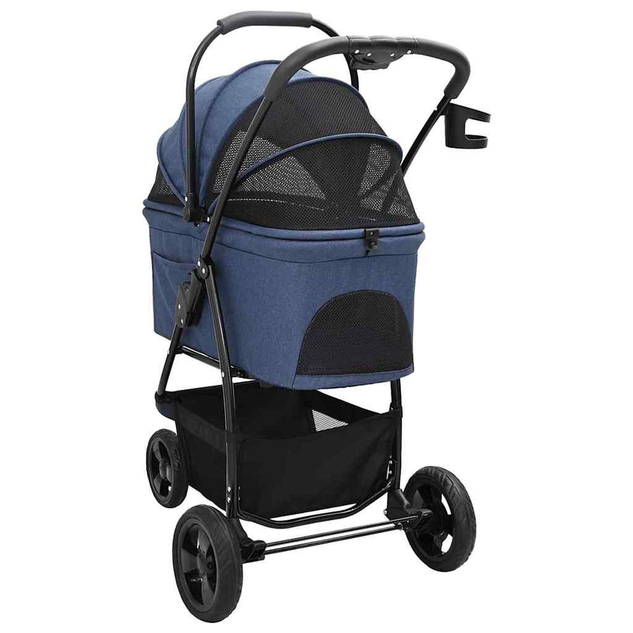 Opvouwbare Huisdierenwagen Blauw 78 x 54 x 101 cm Oxford stof