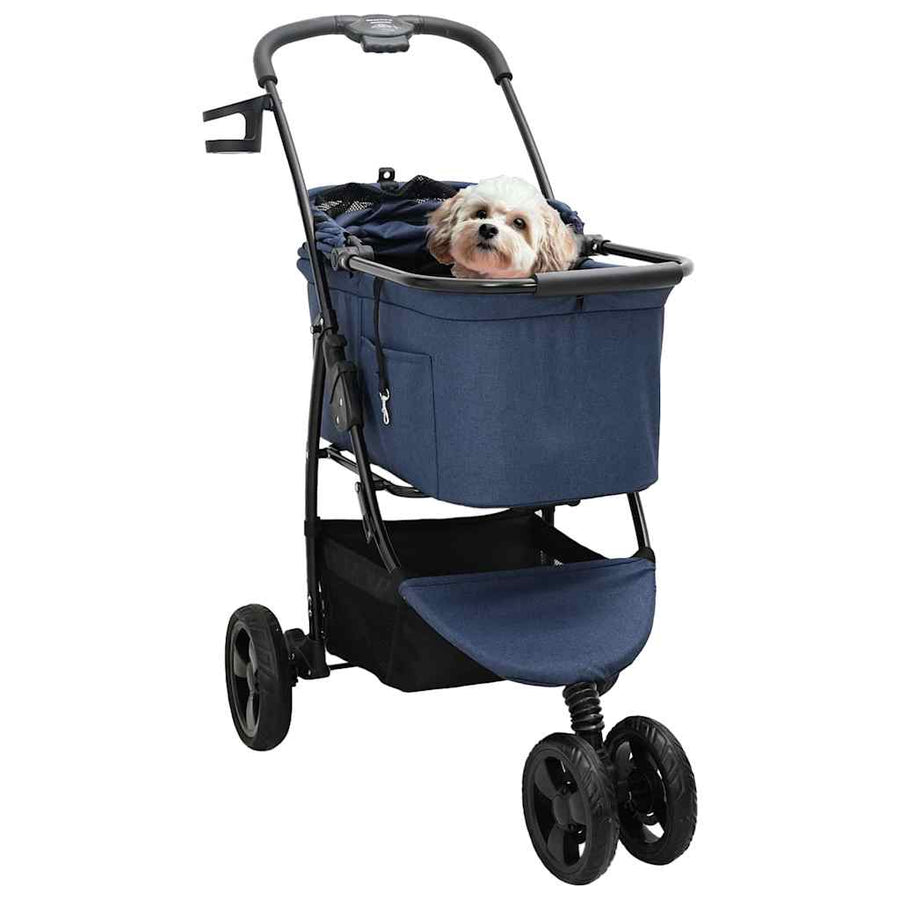 Opvouwbare Huisdierenwagen Blauw 78 x 54 x 101 cm Oxford stof