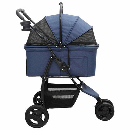 Opvouwbare Huisdierenwagen Blauw 78 x 54 x 101 cm Oxford stof