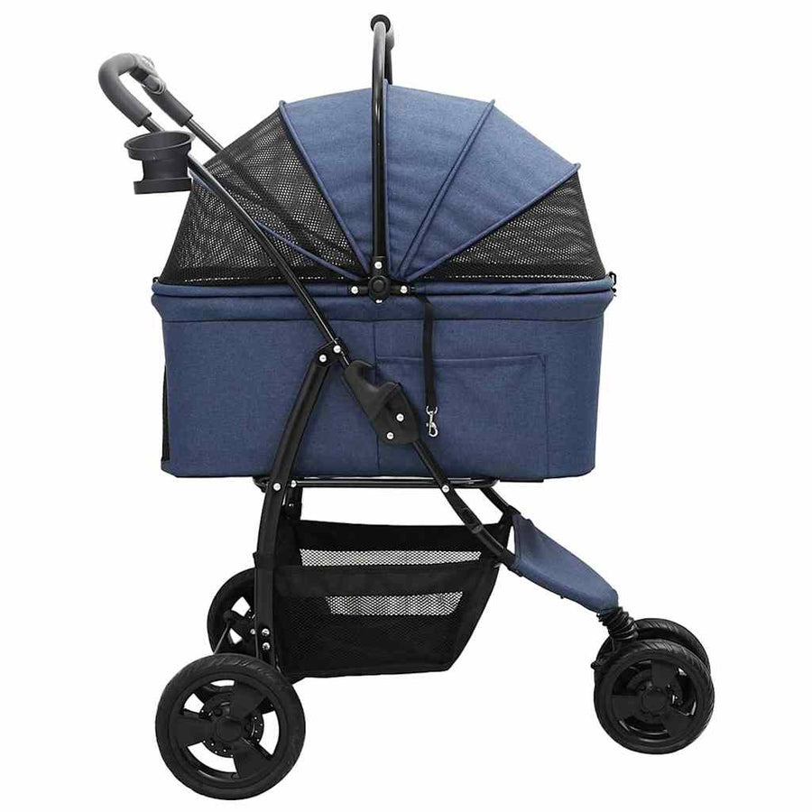 Opvouwbare Huisdierenwagen Blauw 78 x 54 x 101 cm Oxford stof