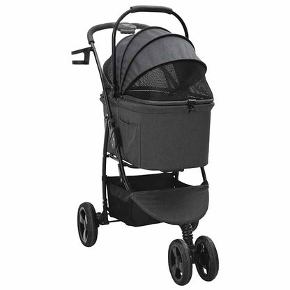 Opvouwbare Huisdierenwagen Zwart 78 x 54 x 101 cm Oxford stof