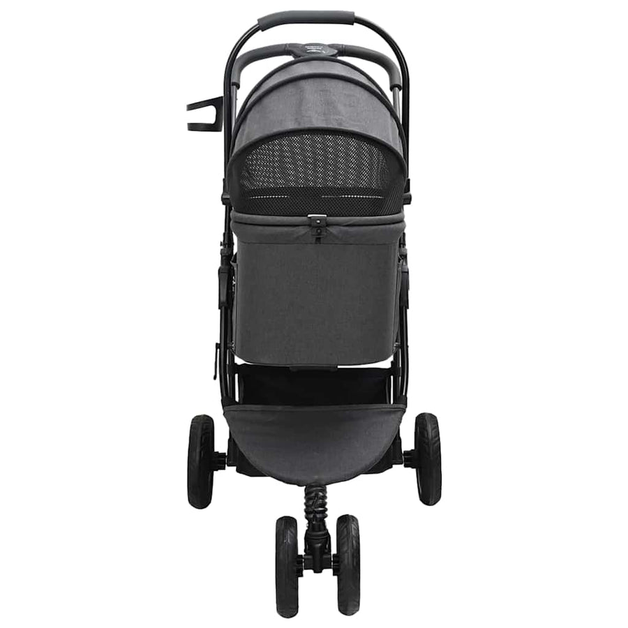Opvouwbare Huisdierenwagen Zwart 78 x 54 x 101 cm Oxford stof