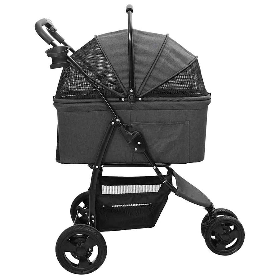 Opvouwbare Huisdierenwagen Zwart 78 x 54 x 101 cm Oxford stof
