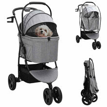 Opvouwbare Huisdierenwagen Grijs 78 x 54 x 101 cm Oxford stof
